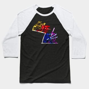 Neon Ninjas (best on black) Baseball T-Shirt